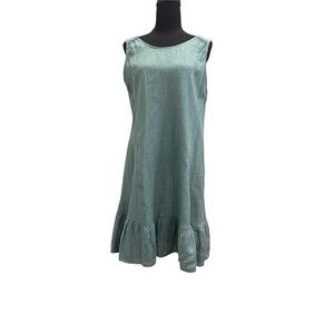 Terzo Millennio Dress Women’s Size Small Italy Linen Sleeveless Minimalist